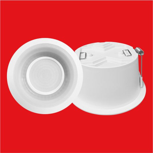 8w+8w Twin Down Light 2 in 1 With DOB (Black & White Body)