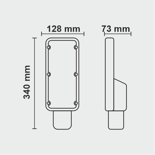 50 Watt LED Street Light With Linear DOB