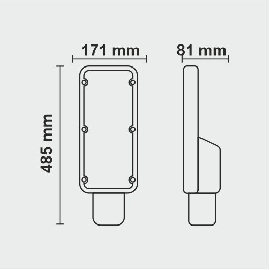 150 Watt LED Street Light With Linear DOB