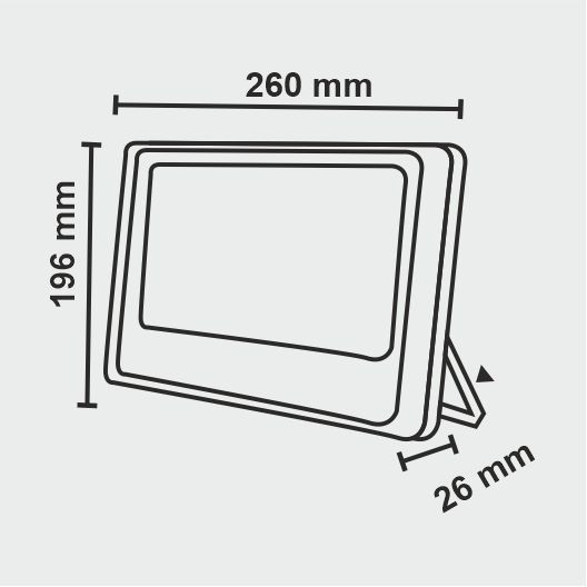 100 Watt LED Flood Light With Linear DOB