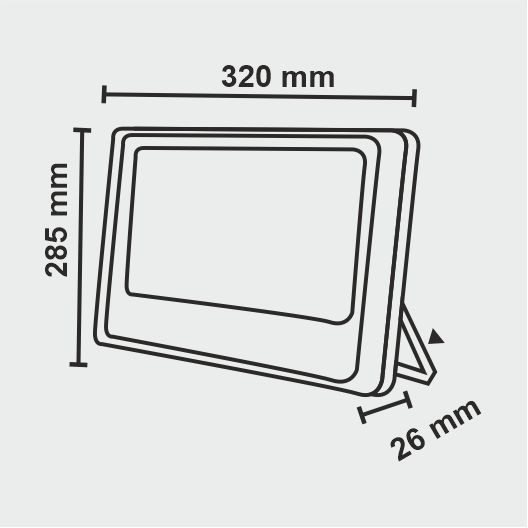 150 Watt LED Flood Light With Linear DOB