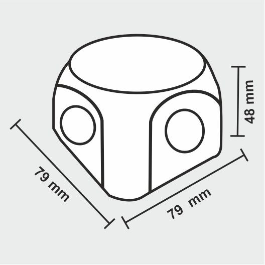 8 Watt 4 Way LED Ball Light