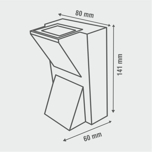 6 Watt LED Full K Wall Light