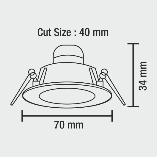 3W Fix Cob Light with DOB